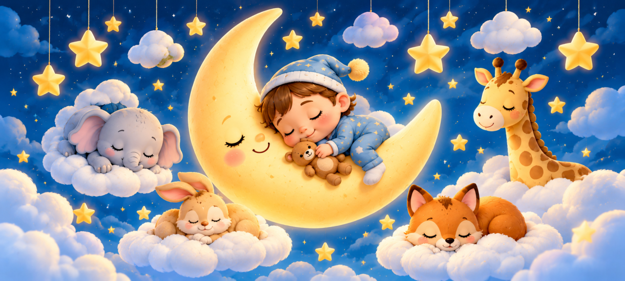 Dulces sueños bajo la luna cresiente