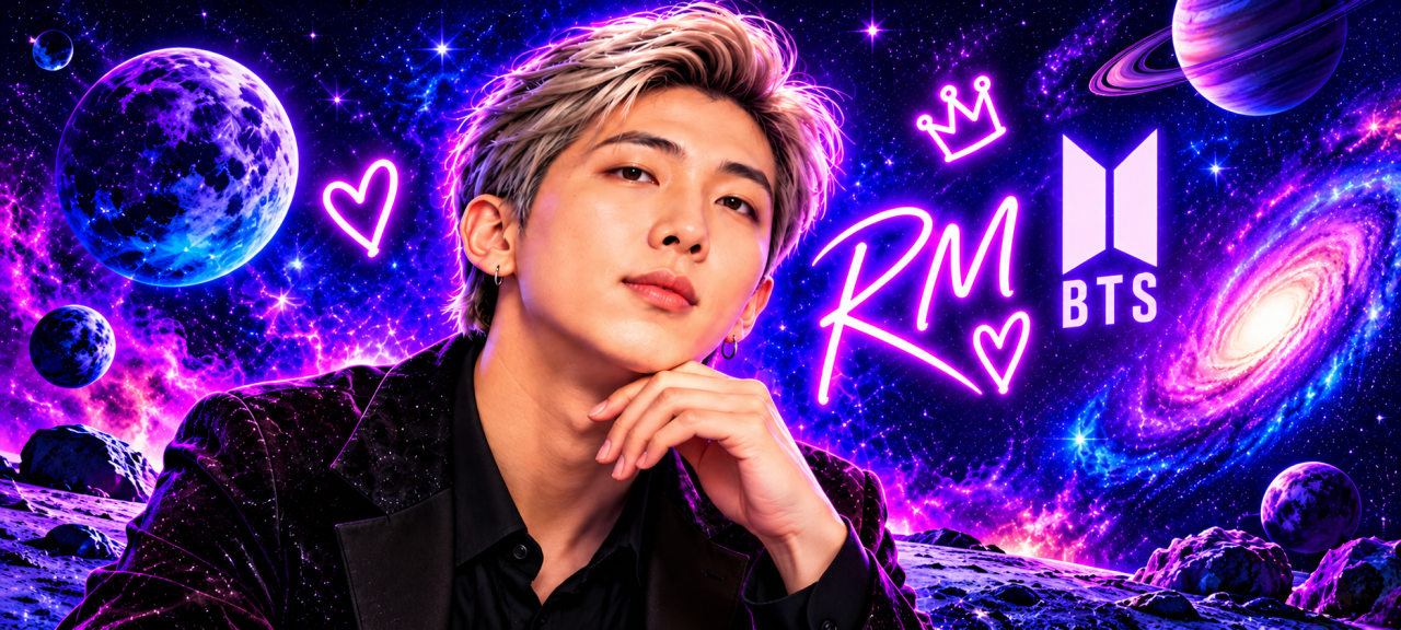 RM en un universo de neón